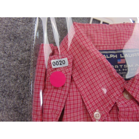 Polo‎ Sport Ralph Lauren Sportsman Shirt Mens Med Red White Plaid - Picture 8 of 8